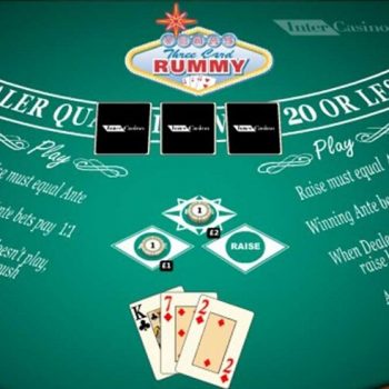Dasar-dasar dari permainan kasino tiga kartu remi iPad Vegas.