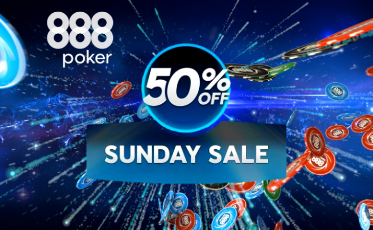 Minggu ini promosi 888poker / Pokerlogia Sunday Sale kembali